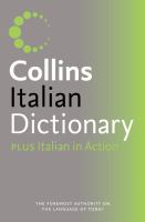 Collins Italian Dictionary cover