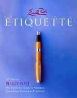 Emily Post's Etiquette 17th Edition cover