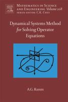 Dynamical Systems Method for Solving Nonlinear Operator Equations cover
