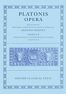 Platonis Opera Minos, Leges, Epinomis, Epistulae, Definitiones (volume5) cover