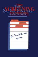 The Screening Handbook: A Practitioner's Guide cover