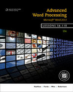 Advanced Word Processing, Lessons 56-110: Microsoft Word cover