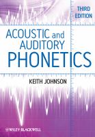 Acoustic+auditory Phonetics cover