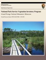 National Park Service Vegetation Inventory Program: Grand Portage National Monument, Minnesota cover