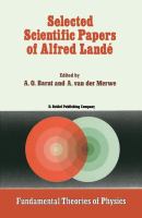 Selected Scientific Papers of Alfred Lande cover