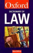 A Dictionary of Law cover