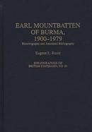 Earl Mountbatten of Burma, 1900-1979 Historiography and Annotated Bibliography cover