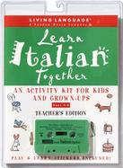 Learn Italian Together: Educational Activity Set with Book and Sticker cover