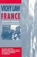 Vichy Law and the Holocaust in France cover