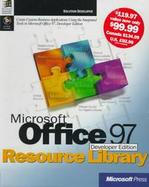 Microsoft Office 97, Developer Ed., Resource Library, with CD cover