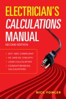 Electrician's Calculations Manual 2nd Edition cover