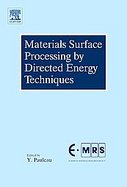 Materials Surface Processing by Directed Energy Techniques cover