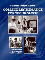 College Mathematics for Technology cover