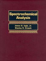 Spectrochemical Analysis cover