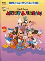 Walt Disneys Friends Giant Coloring Book cover