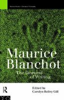 Maurice Blanchot The Demand of Writing cover
