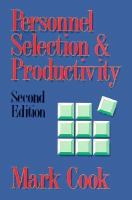 Personnel Selection and Productivity cover