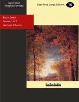 Black Oxen Easyread Super Large 24pt Edition (volume1) cover