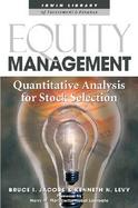 Equity Management Quantitative Analysis for Stock Selection cover