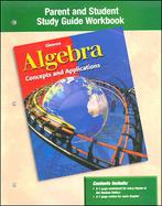 Algebra: Concepts and Applications, Parent and Student Study Guide Workbook cover