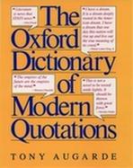 The Oxford Dictionary of Modern Quotations cover