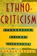Ethnocriticism: Ethnography, History, Literature cover