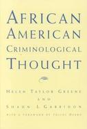 African American Criminological Thought cover
