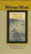 Written Work Langland, Labor, and Authorship cover