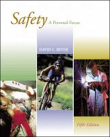 Safety : A Personal Focus cover