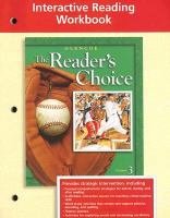 Glencoe Literature, Grade 8, Interactive Reading Workbook cover