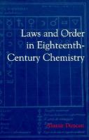 Laws and Order in Eighteenth-Century Chemistry cover