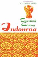 Twentieth-Century Indonesia cover