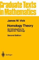 Homology Theory An Introduction to Algebraic Topology cover