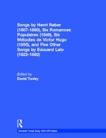Songs by Henri Reber (volume3) cover