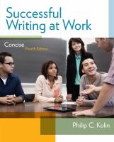 Successful Writing at Work : Concise Edition cover