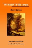 The Beast in the Jungle Easyread Large Edition cover