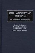 Collaborative Writing An Annotated Bibliography cover