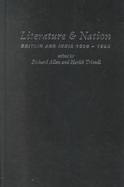 Literature and Nation Britain and India 1800-1990 cover