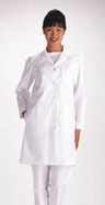 Womens Professional Lab Coat-White-Size 48 cover