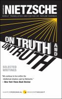 On Truth and Lies cover