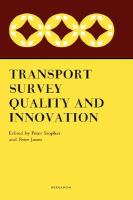 Transport Survey Quality and Innovation cover