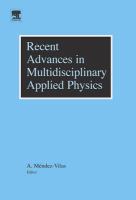 Recent Advances in Multidisciplinary Applied Physics- Proceedings of the First International Meeting on Applied Physics (APHYS-2003) cover