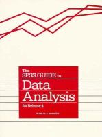 SPSS GUIDE TO DATA ANAL.F/RELEASE 4 cover