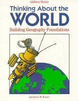 Thinking About the World Building Geography Foundations cover