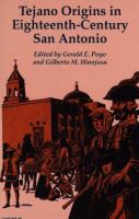 Tejano Origins in Eighteenth-Century San Antonio cover