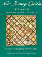 New Jersey Quilts 1777 to 1950: Contributions to an American Tradition cover