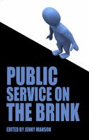 Public Service on the Brink cover