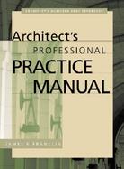 Architect's Professional Practice Manual cover