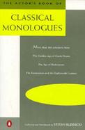 Actors Book of Classical Monologues cover