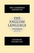 The Cambridge History of the English Language 1476-1776 (volume3) cover